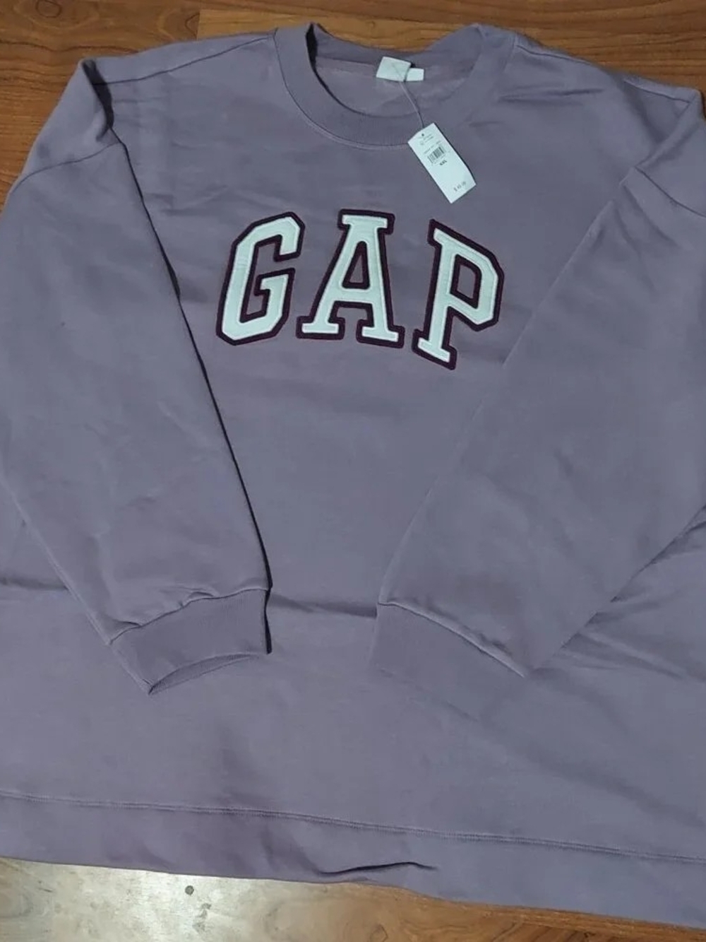 🔥 NWT Woman's GAP Logo Sweatshirt (Purple) Size: XXL